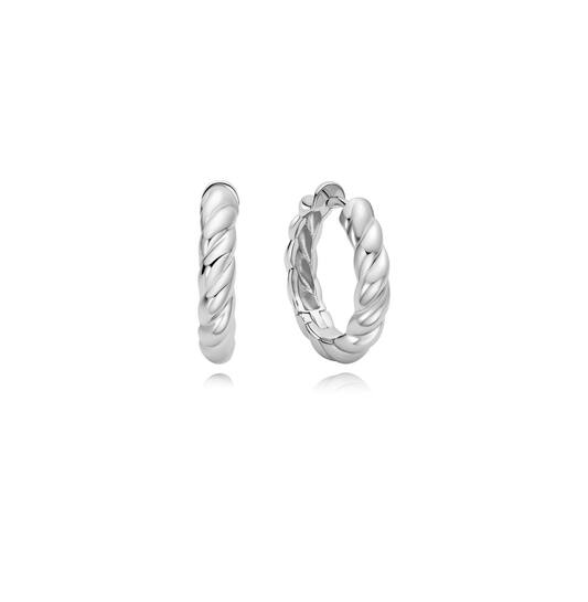  Tide Echo - Ohrringe - Silber / Rhodiniert - 1,5cm